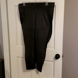 TORRID Faux leather Moto Leggings